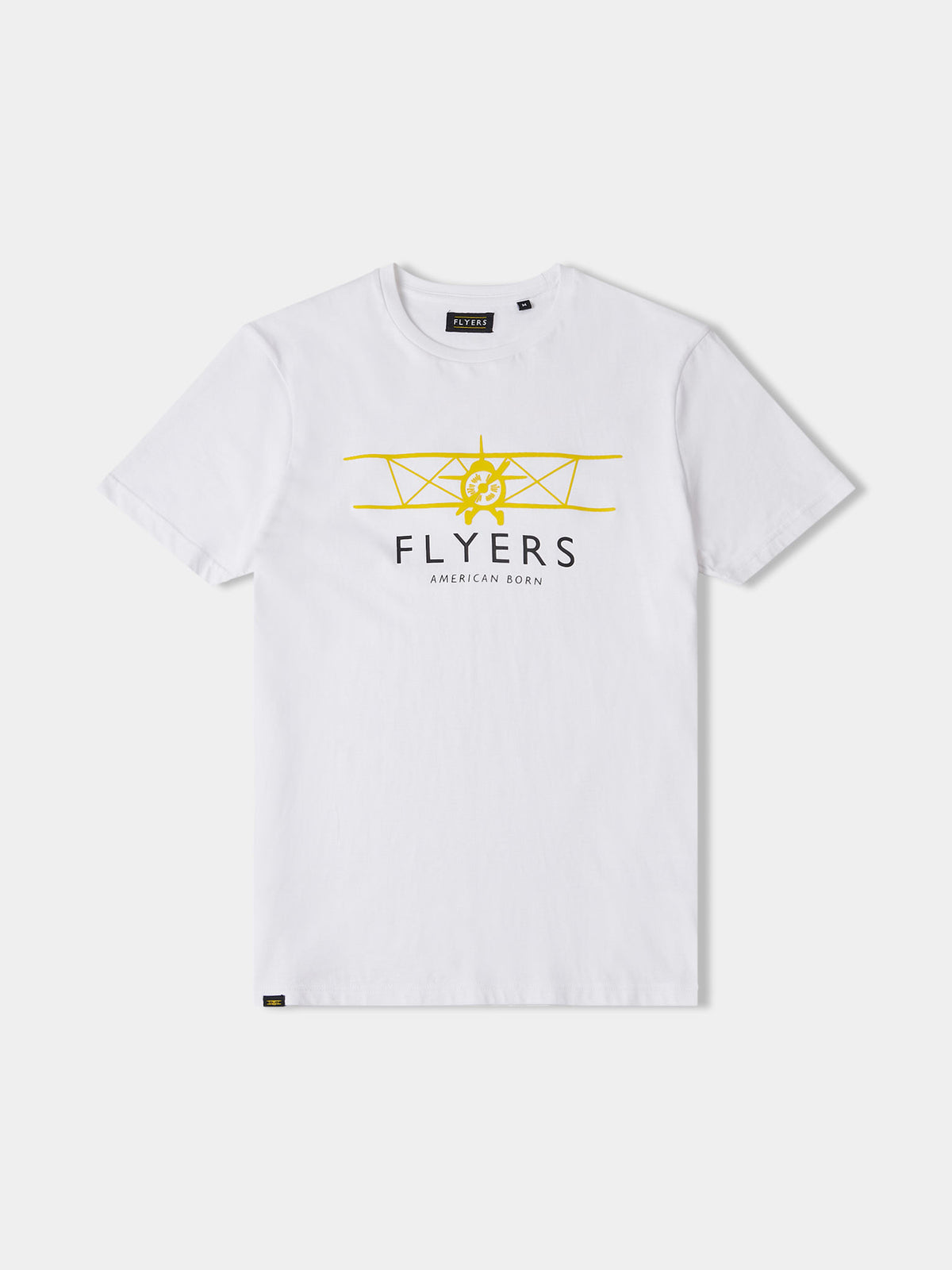 Flyers Mens Plane T-Shirt Bright White