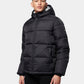 Flyers Mens Wide Baffle Puffer Jacket Black