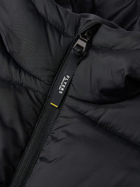 Flyers Mens Wide Baffle Puffer Jacket Black