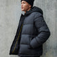 Flyers Mens Wide Baffle Puffer Jacket Black