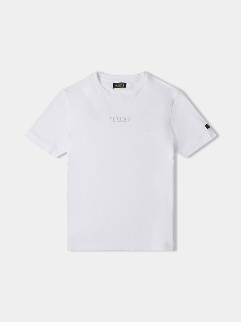 Flyers Mens Print T-Shirt Bright White