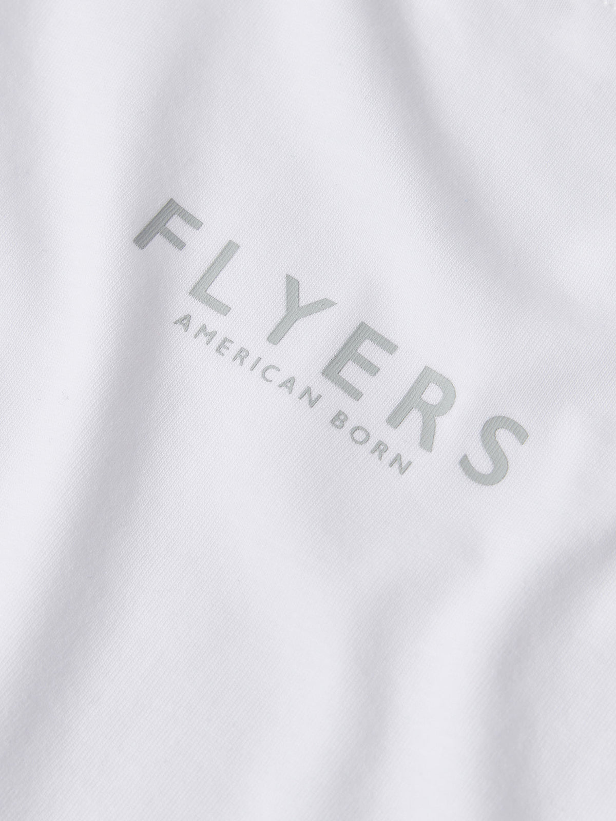 Flyers Mens Print T-Shirt Bright White