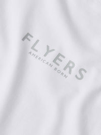 Flyers Mens Print T-Shirt Bright White