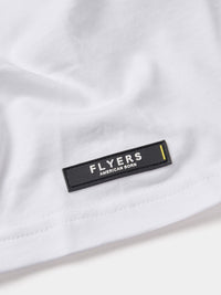 Flyers Mens Print T-Shirt Bright White