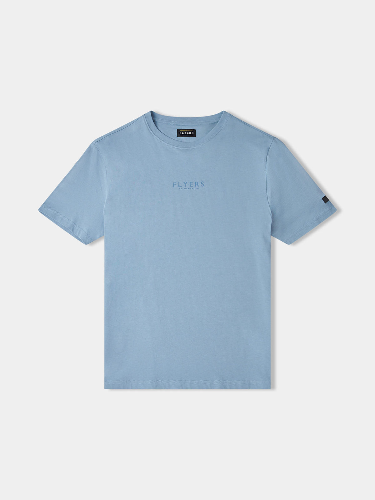 Flyers Mens Print T-Shirt Faded Denim
