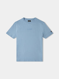 Flyers Mens Print T-Shirt Faded Denim