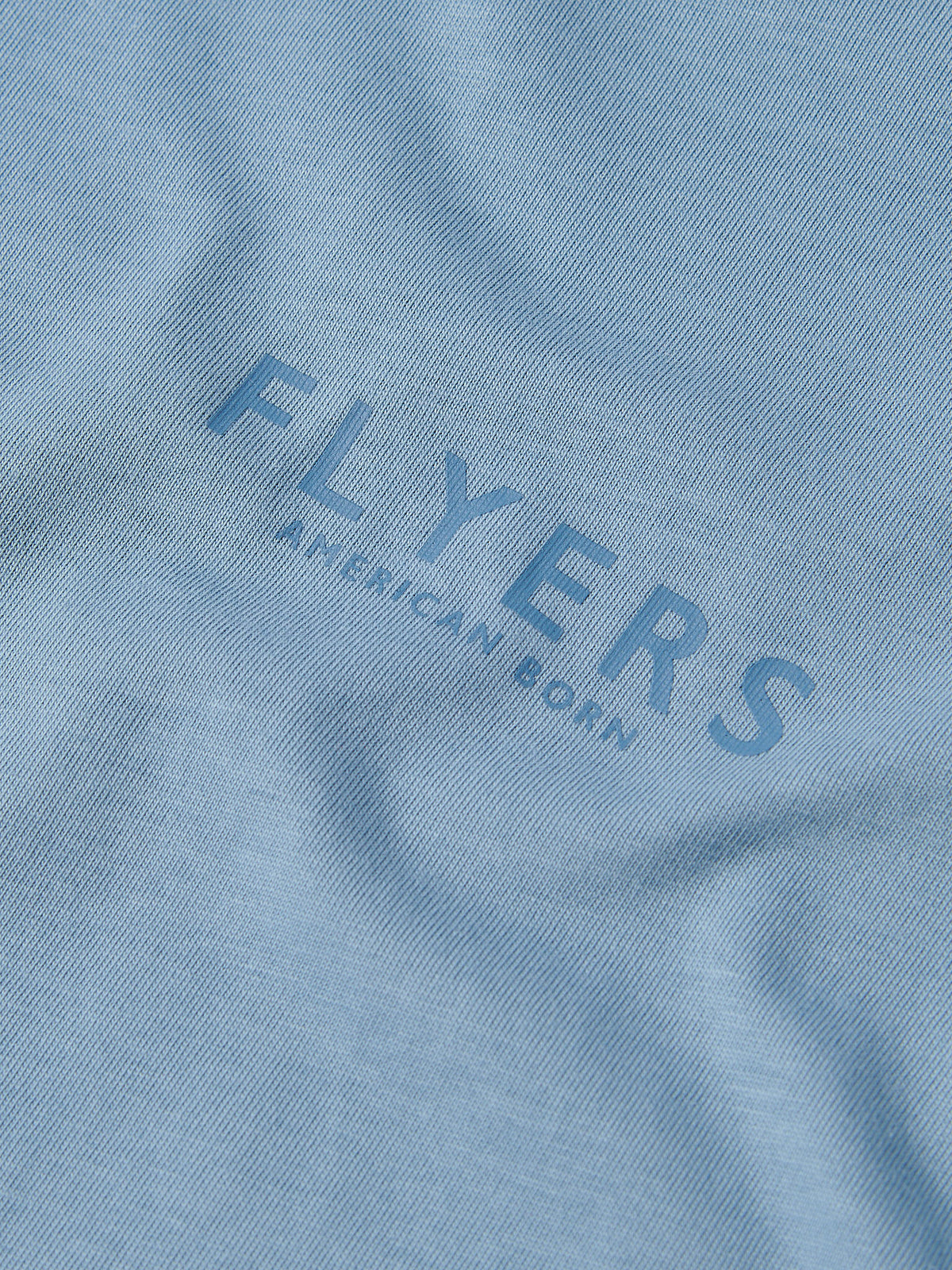 Flyers Mens Print T-Shirt Faded Denim
