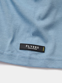 Flyers Mens Print T-Shirt Faded Denim
