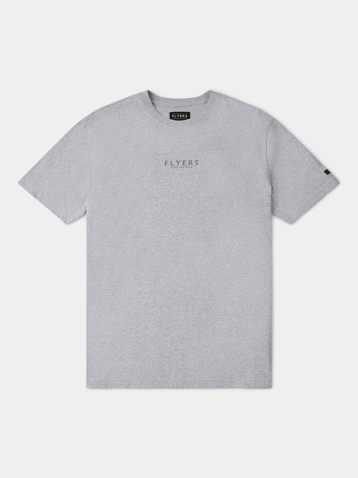 Flyers Mens Print T-Shirt Vintage Grey Heather