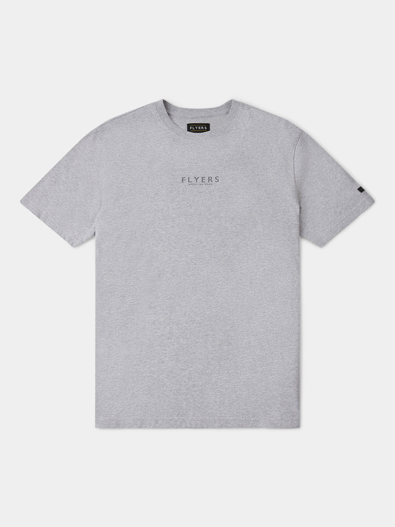 Flyers Mens Print T-Shirt Vintage Grey Heather