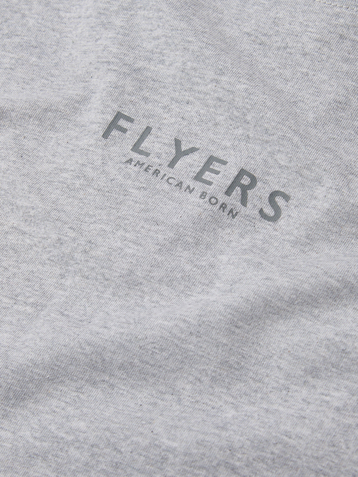 Flyers Mens Print T-Shirt Vintage Grey Heather