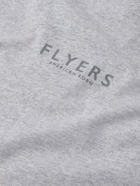 Flyers Mens Print T-Shirt Vintage Grey Heather