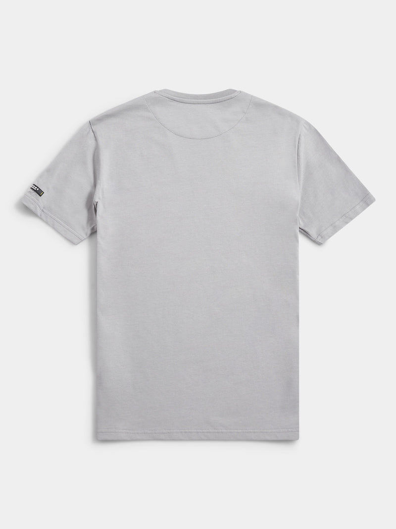 Flyers Mens Print T-Shirt Sharkskin