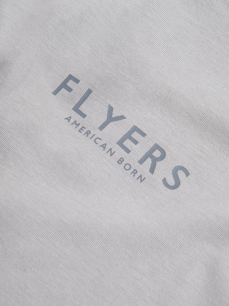 Flyers Mens Print T-Shirt Sharkskin