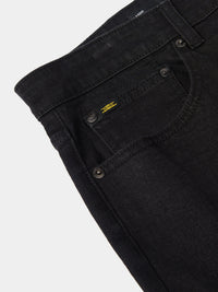 Flyers Mens Straight Fit Jeans Black Wash