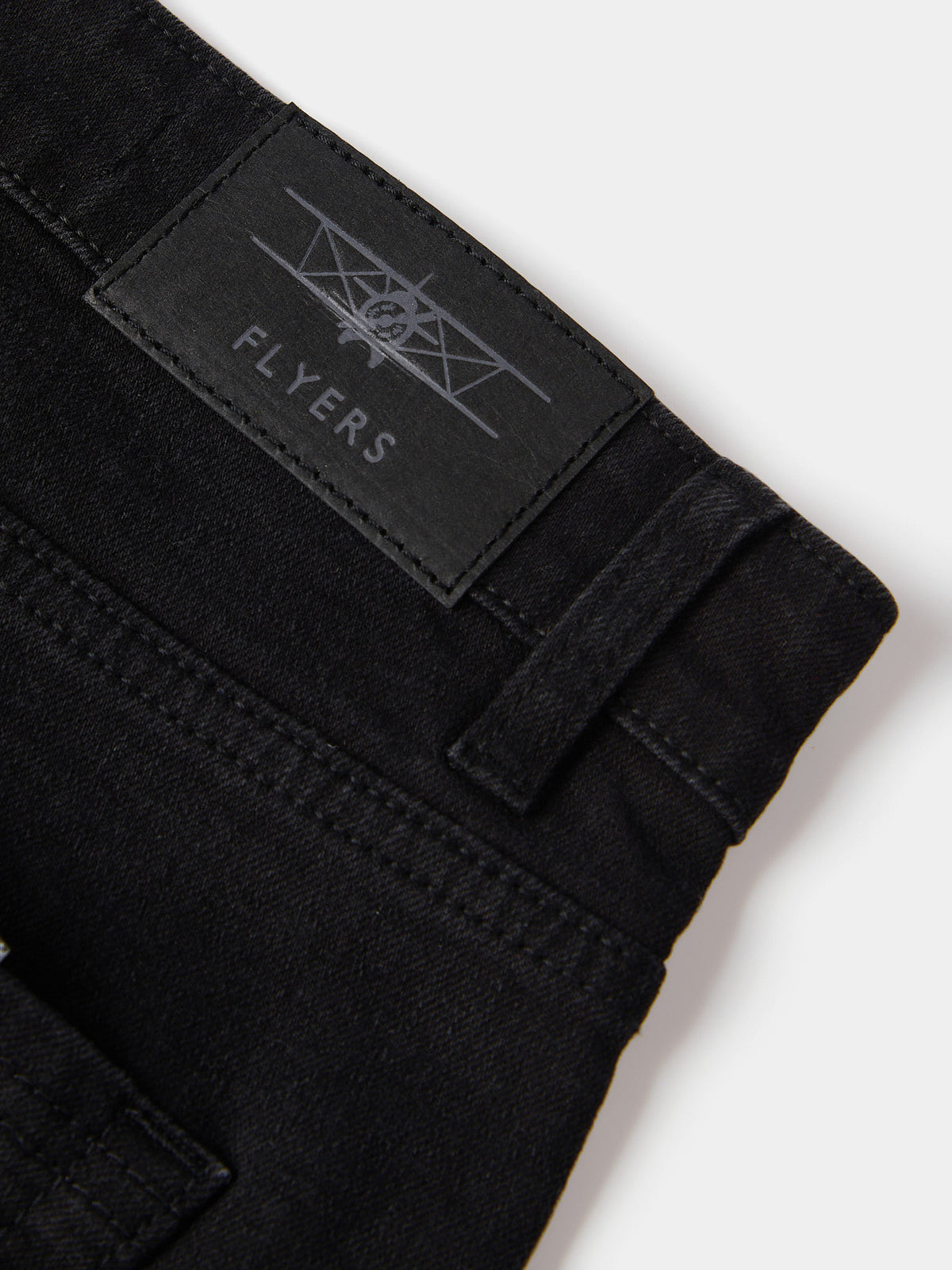 Flyers Mens Straight Fit Jeans Black Wash
