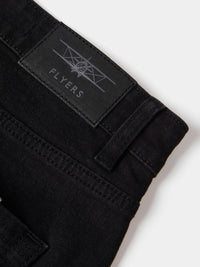 Flyers Mens Straight Fit Jeans Black Wash