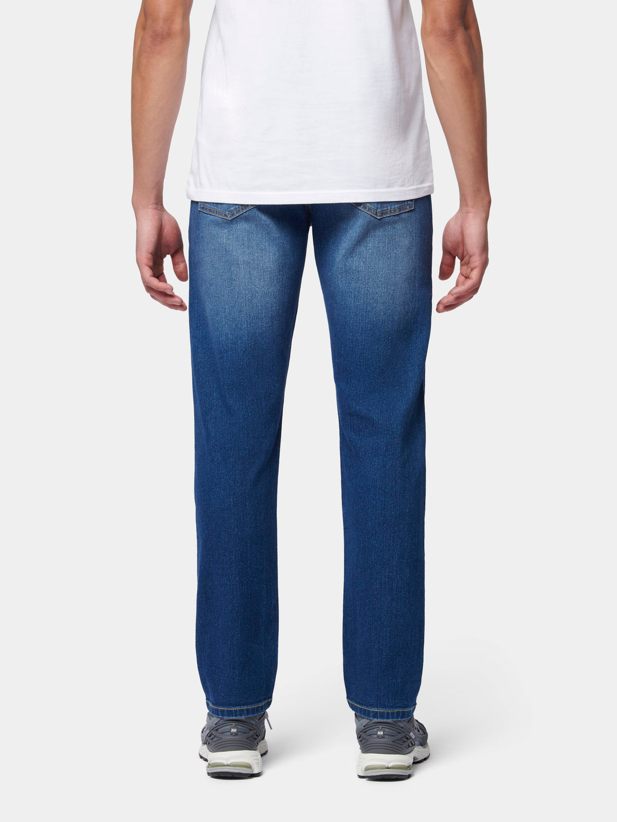 Flyers Mens Straight Fit Jeans Dark Wash