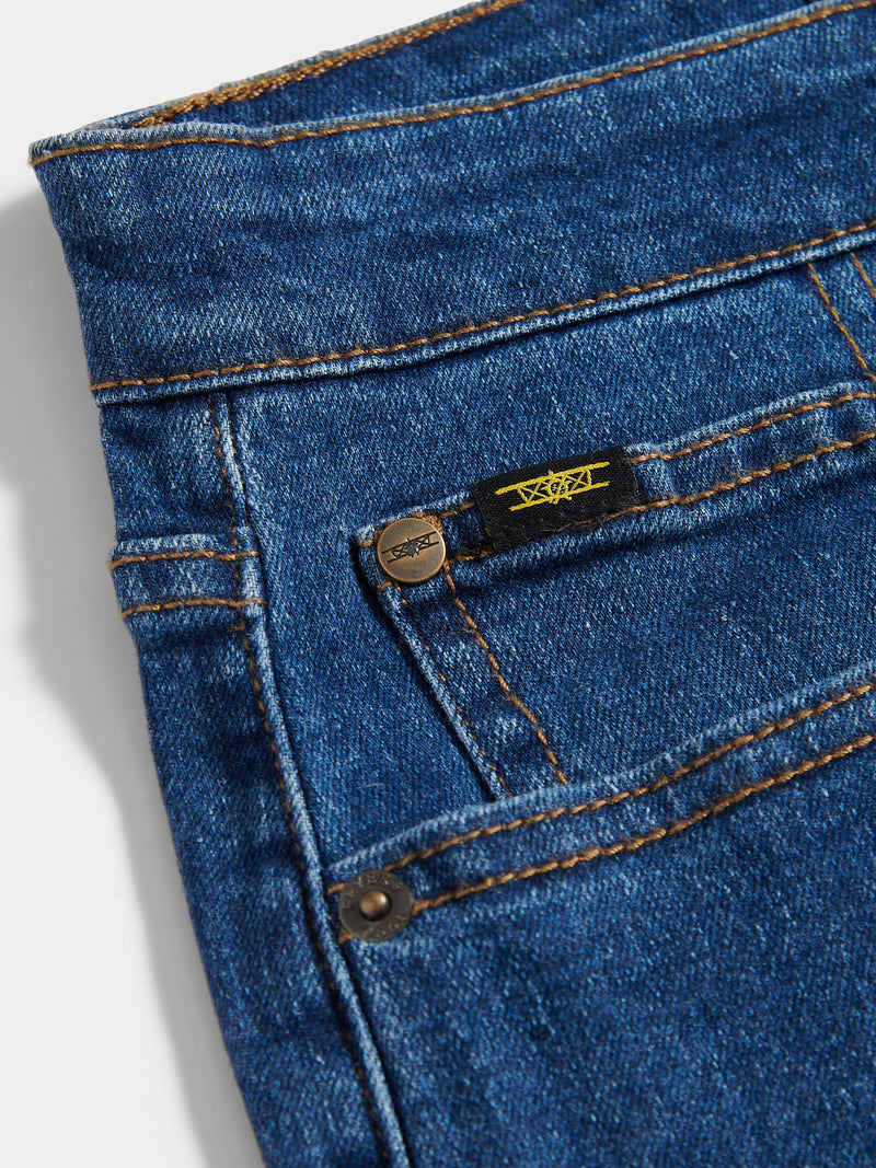 Flyers Mens Straight Fit Jeans Dark Wash