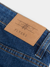 Flyers Mens Straight Fit Jeans Dark Wash