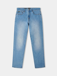 Flyers Mens Straight Fit Jeans Light Wash