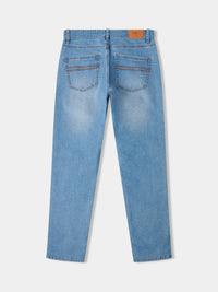 Flyers Mens Straight Fit Jeans Light Wash