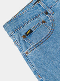 Flyers Mens Straight Fit Jeans Light Wash