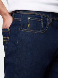 Flyers Mens Straight Fit Jeans Rinse Wash