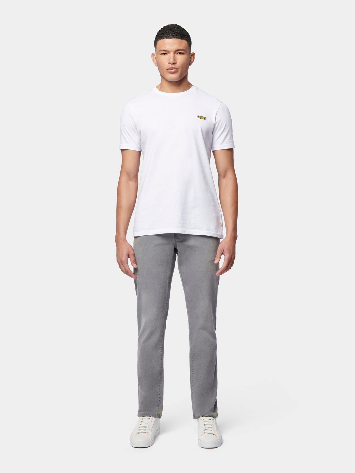 Flyers Mens Straight Fit Jeans Grey Wash
