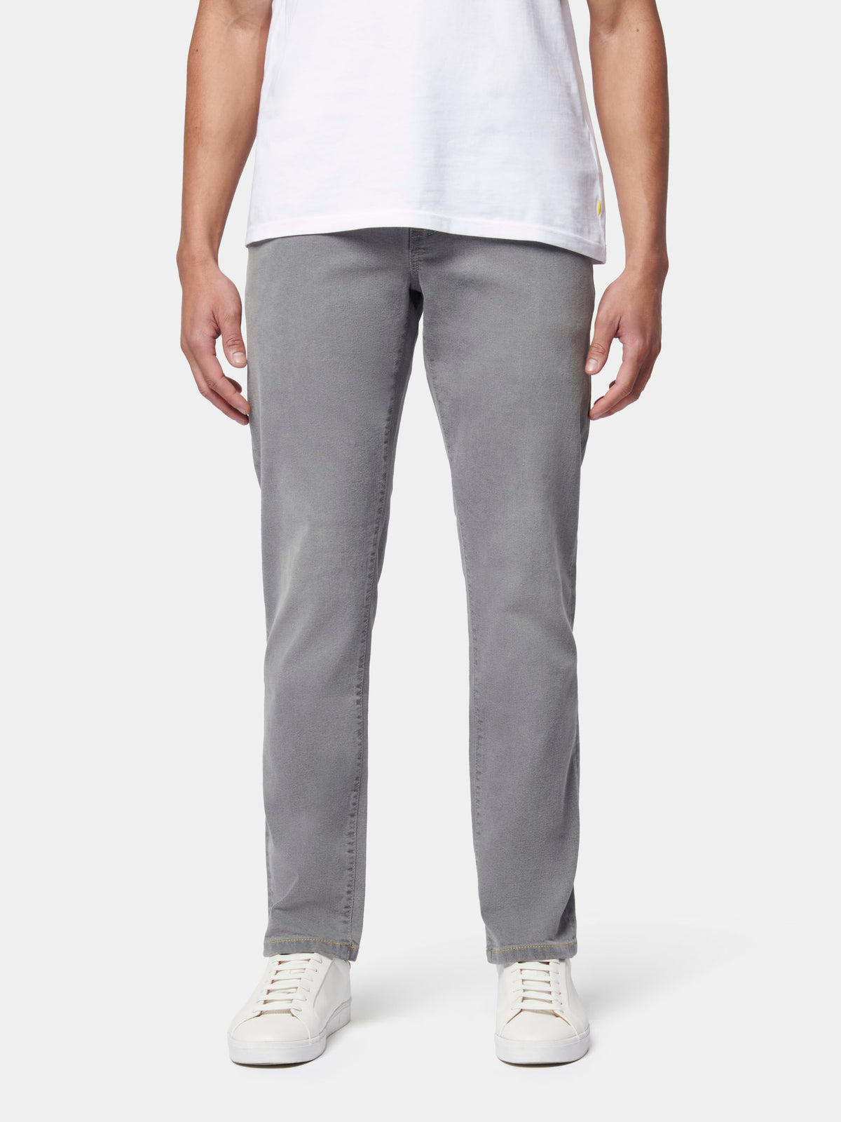 Flyers Mens Straight Fit Jeans Grey Wash