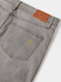 Flyers Mens Straight Fit Jeans Grey Wash